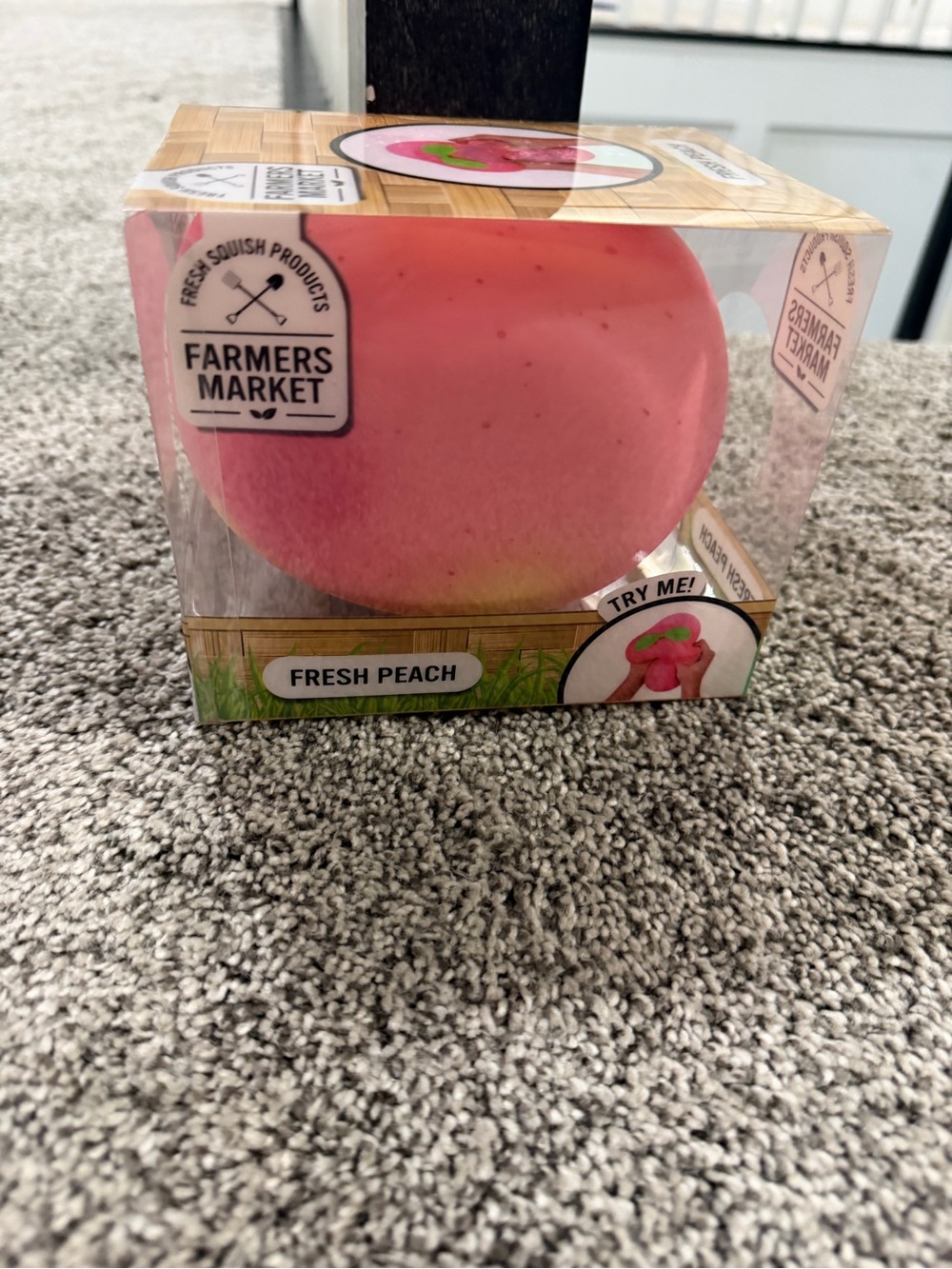 Farmers Market fresh peach squishy